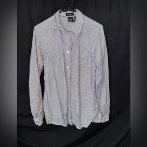 Express Button Down Oversized Dress Shirt